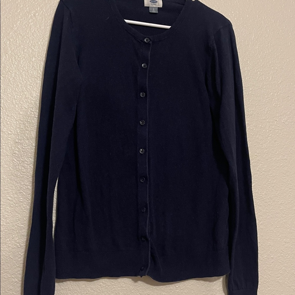🌸(5 for $15) Navy blue lightweight cardigan